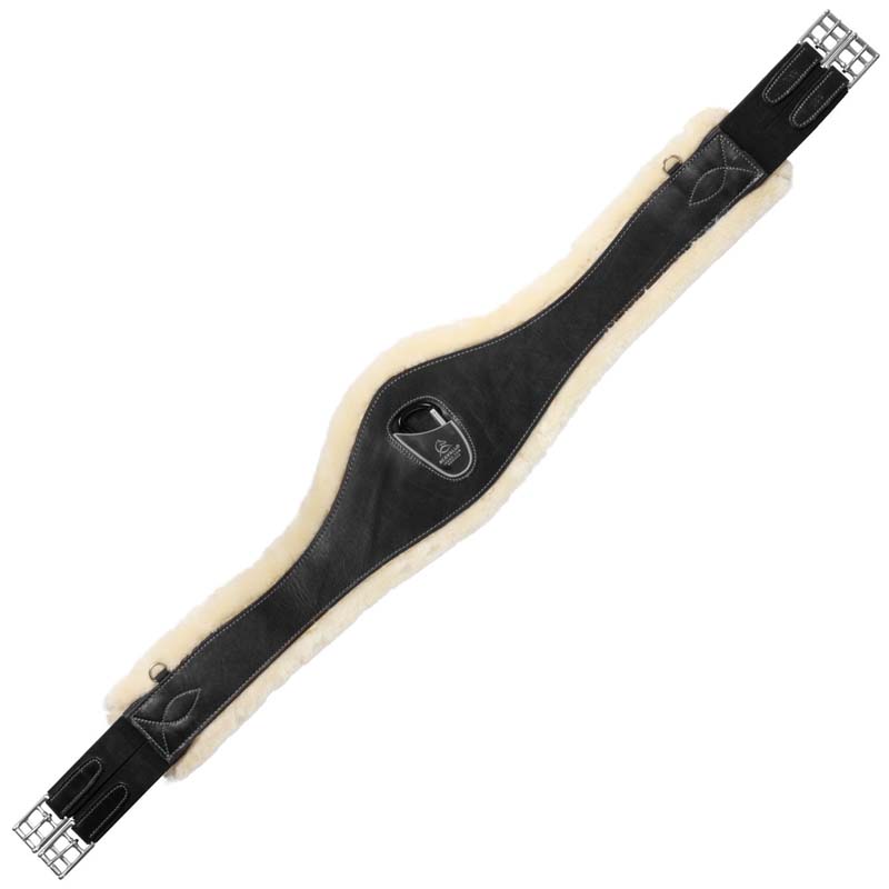 Sottopancia a Caramella Acavallo in pelle con agnellino sintetico