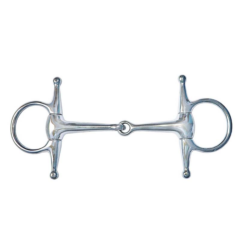 Filetto ad aste corte snodate per pony in acciaio inox pieno