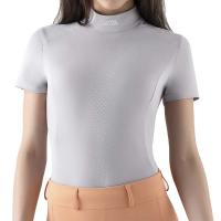 POLO DA ALLENAMENTO DONNA EQUILINE CON ZIP CYELEC