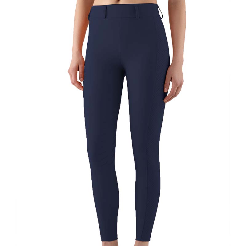 Leggings equitazione donna equiline ceberkh knee grip, a vita alta