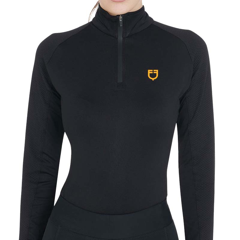 Maglia tecnica da allenamento manica lunga Equestro da donna 