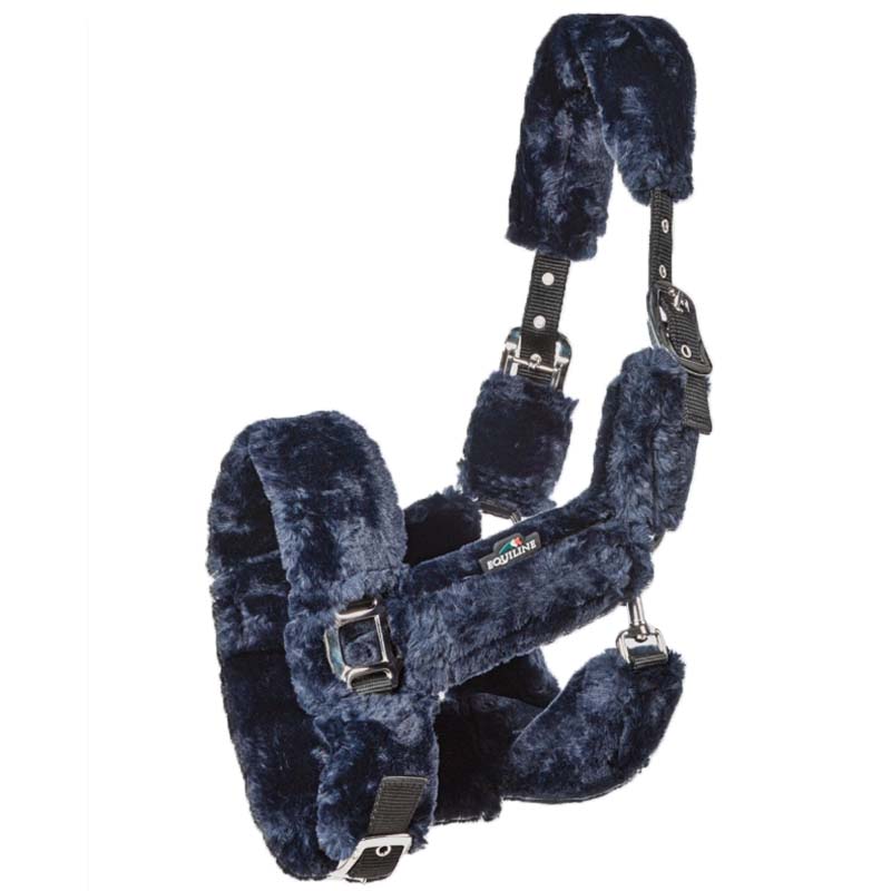 Cavezza in nylon Equiline con imbottitura in agnellino ecologico TERRIS - 0302