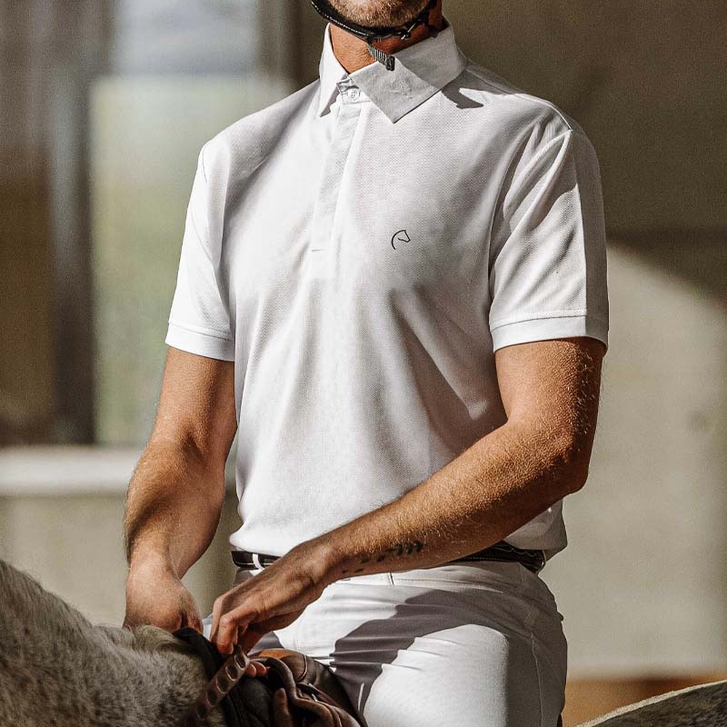 Polo da Uomo per Equitazione a maniche corte EDY Equithème - 3498
