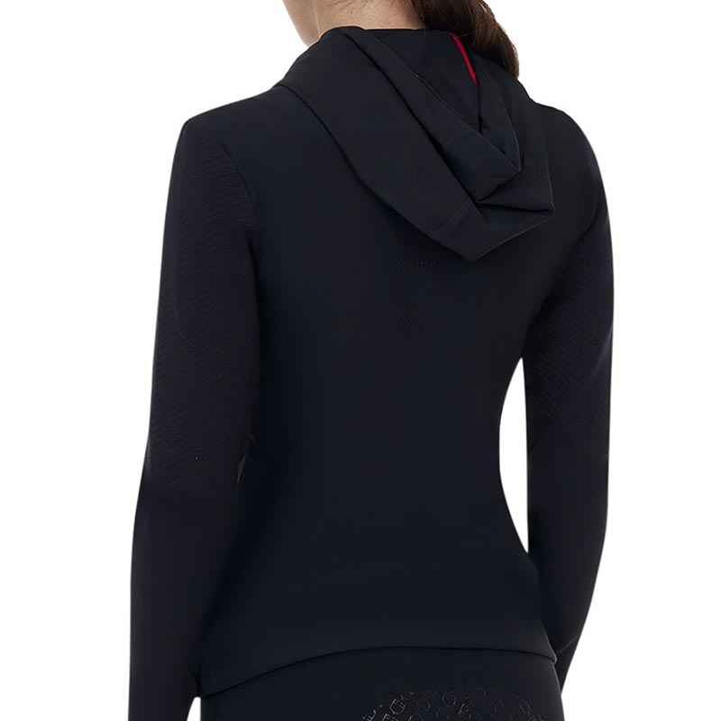 Felpa con cappuccio donna Equestro Ridertechnology in tessuto tecnico - 9950