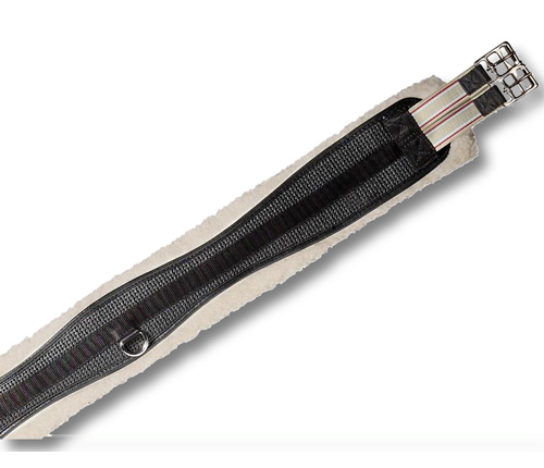 Sottopancia Elastico Cavallo Sottopancia In Neoprene Con Elastici Umbria Equitazione - Nero Taglia 125 Accessorio Cavallo