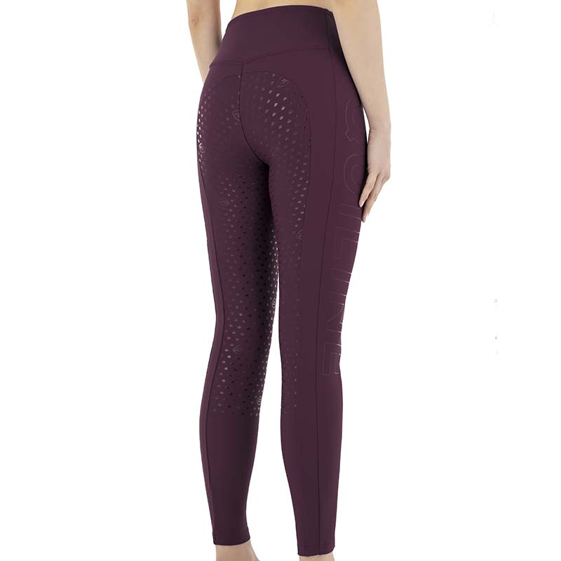 Leggings invernali Equitazione donna Full grip Equiline - interno micropile - 9290