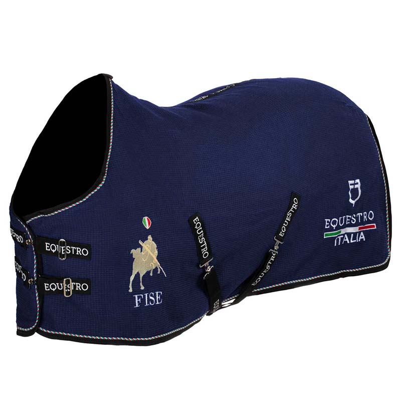 Coperta da Box Equestro X FISE in tessuto Waffle