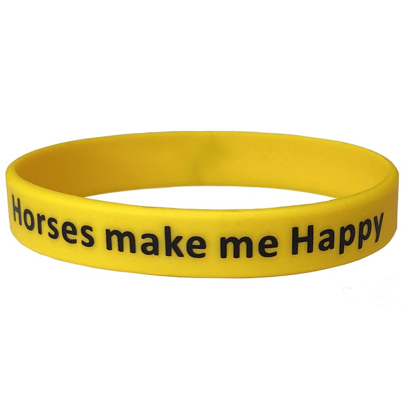 Braccialetto colorato con frase equestre emozionale - 0038