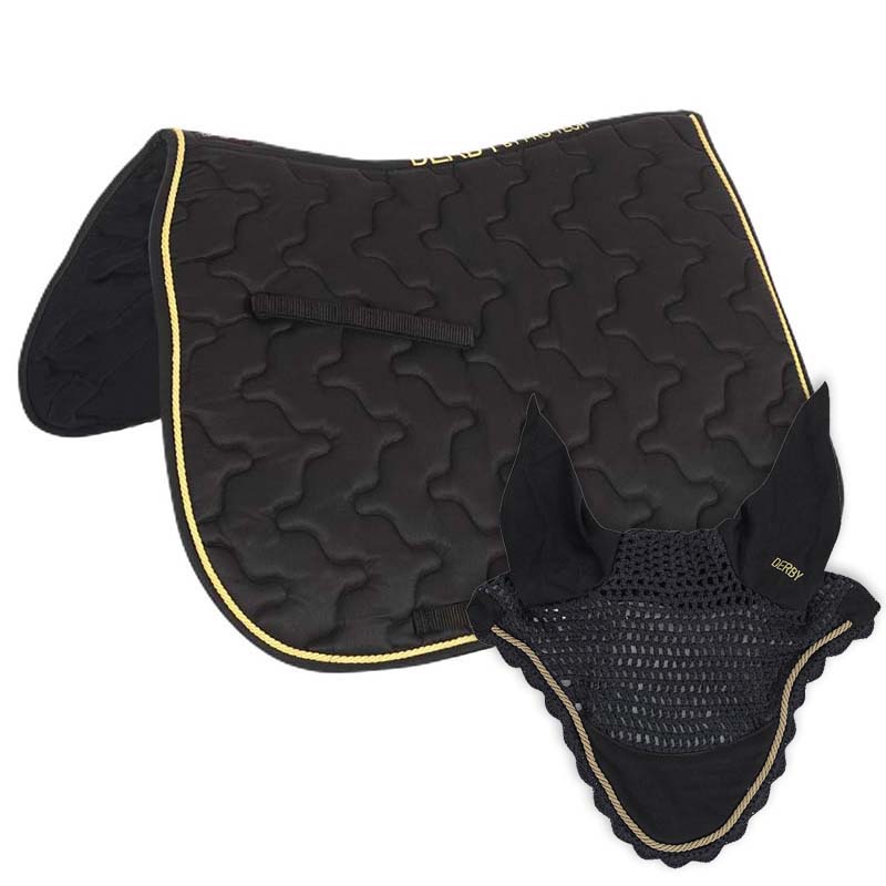Set sottosella inglese Derby con cuffietta abbinata con cordini