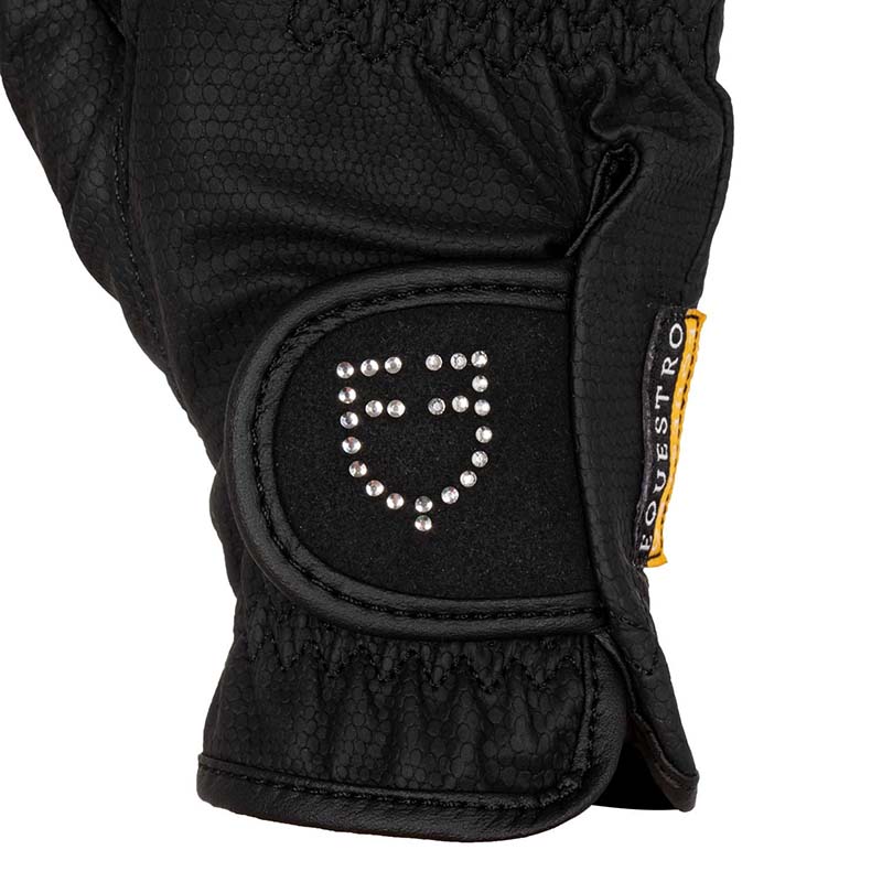 Guanti Equitazione da Donna Equestro con Logo Glitter - 2194