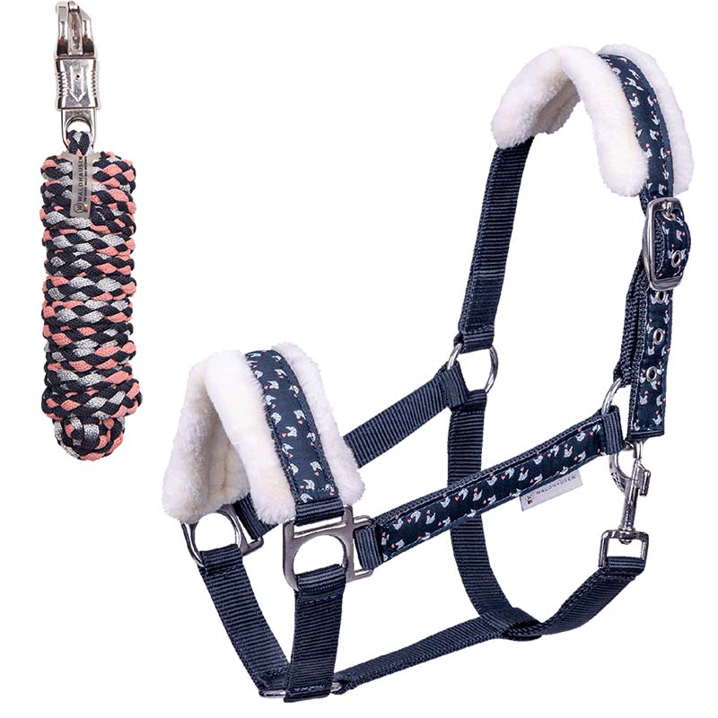 Capezza da Mini Shetland/Pony/Cavallo - con lunghina abbinata LUCKY - 0353