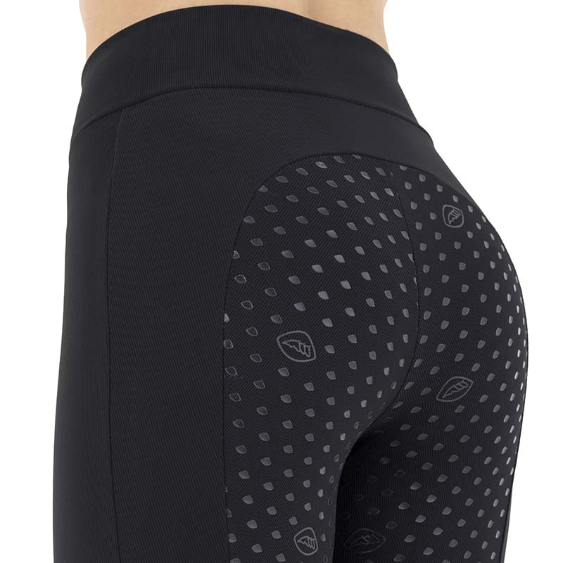 Leggings da Donna a costine Equiline Full Grip - 9224