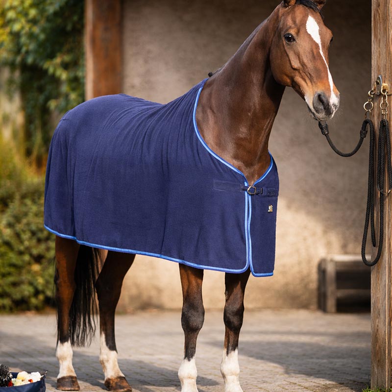 Coperta in Spugna per Cavalli Assorbente, Asciugacavallo Post Lavoro/Doccia  - 0518