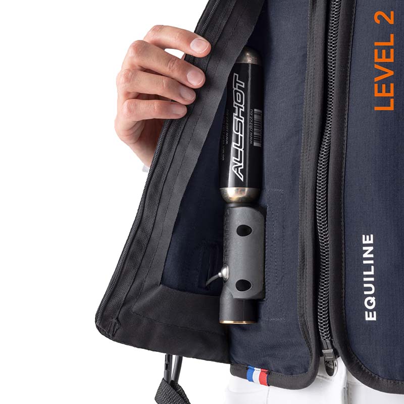 Bustino Airbag Equiline BELAIR L2 con paraschiena - equitazione e salto ostacoli - 3439