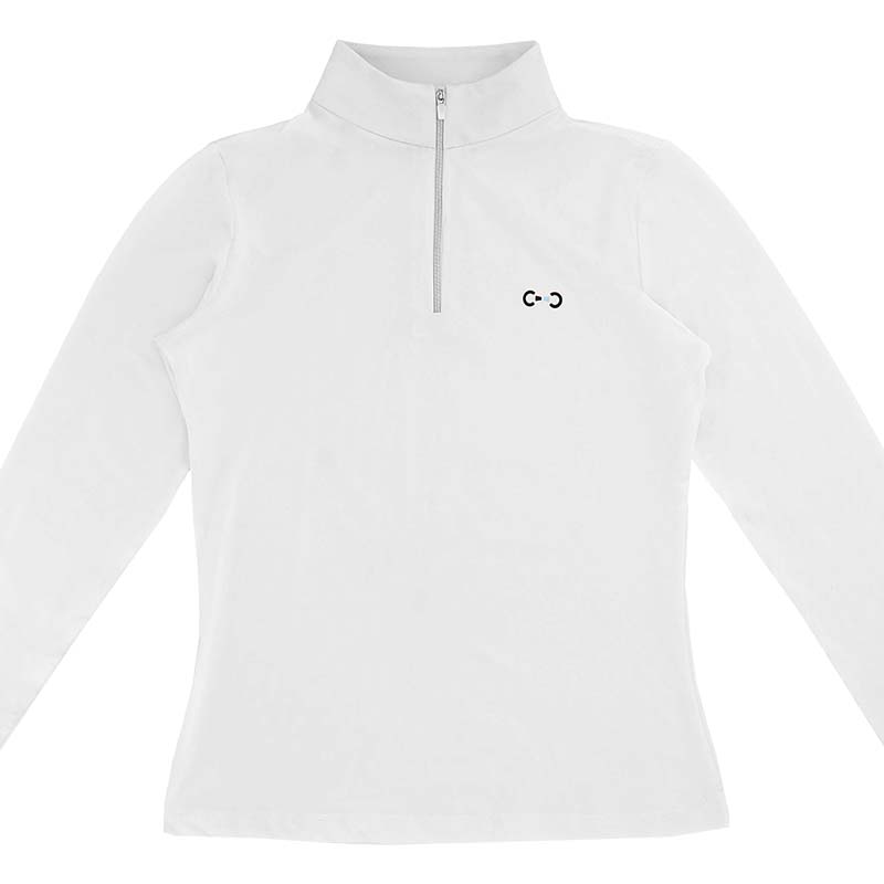 Polo da Concorso da donna a maniche lunghe modello Reine con zip