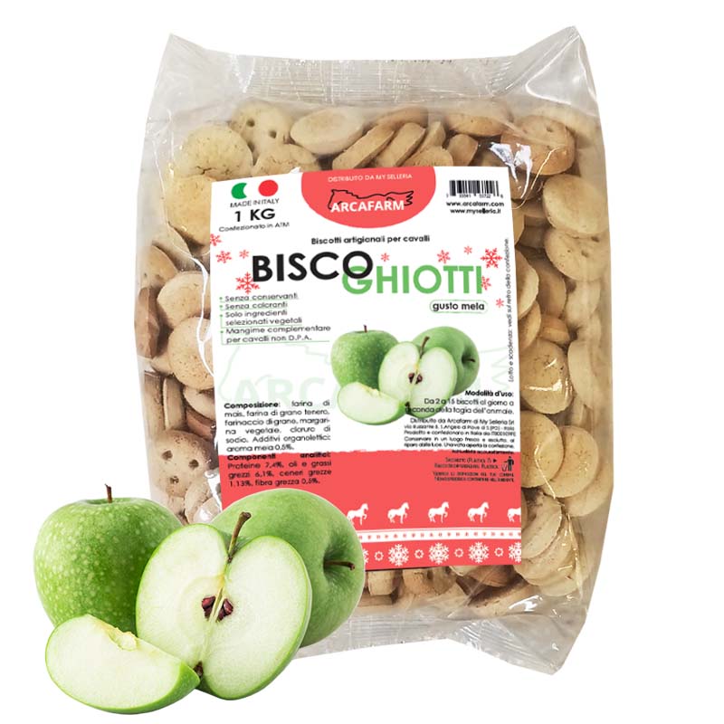 Biscotti artigianali per cavalli BISCOGHIOTTI 1 kg gusti vari - Christmas Edition - 1170