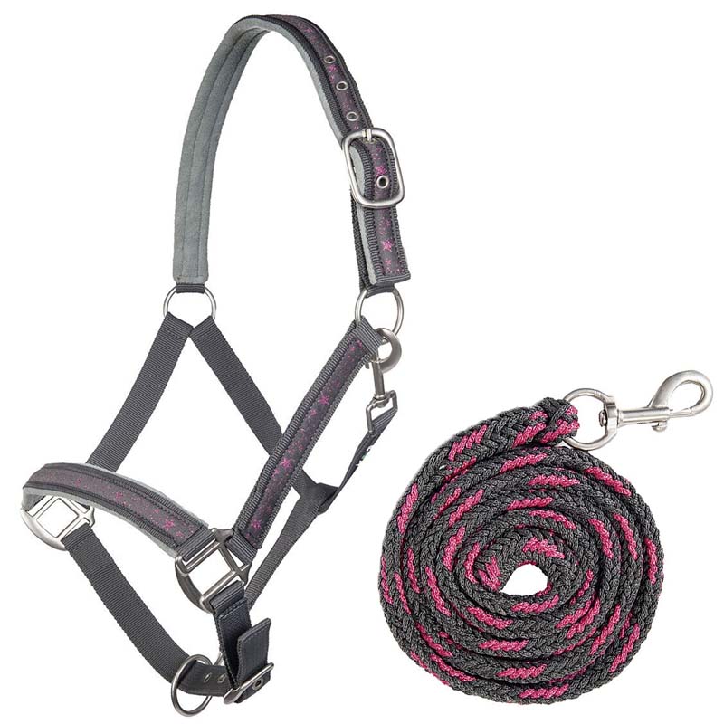 Capezza in nylon HKM con lunghina decorazioni stars - 0330