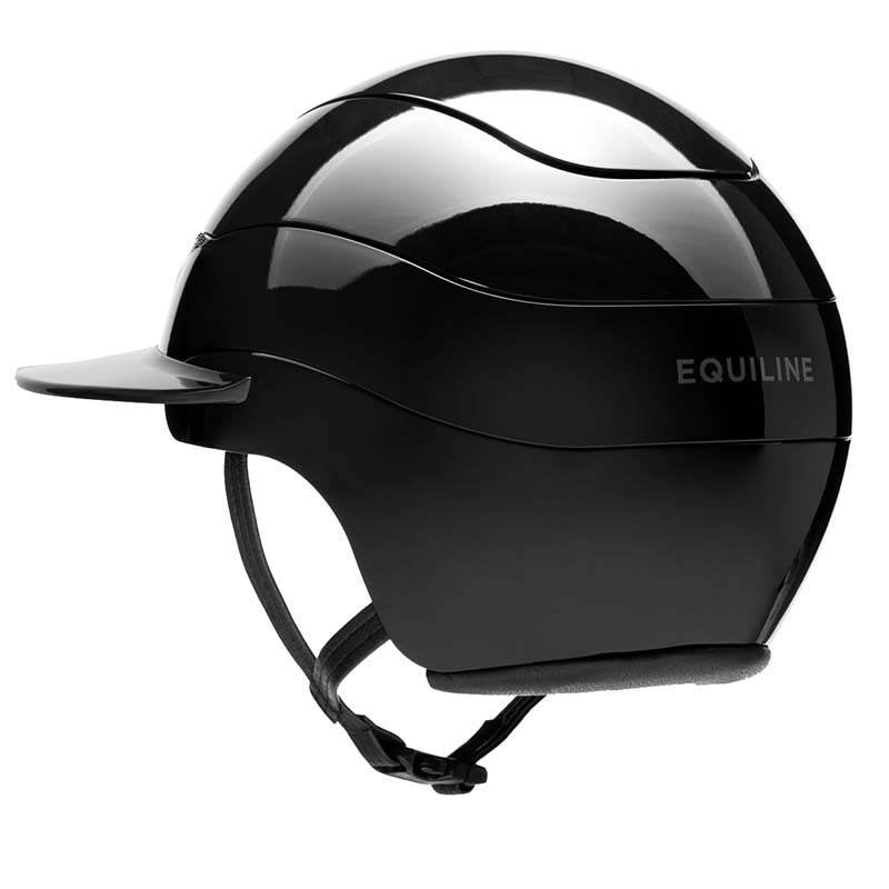 Casco equitazione Equiline XANTO con fregio Swarovski - visiera larga - 3286