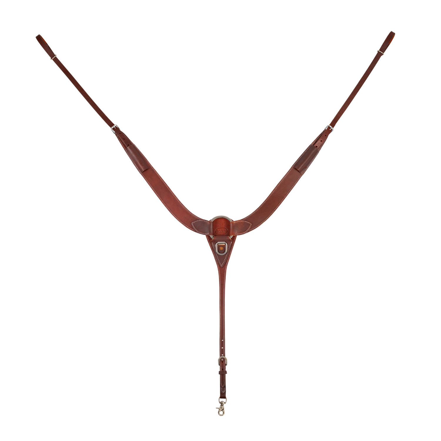 Pettorale western pool’s in cuoio oliato con fibbie inox