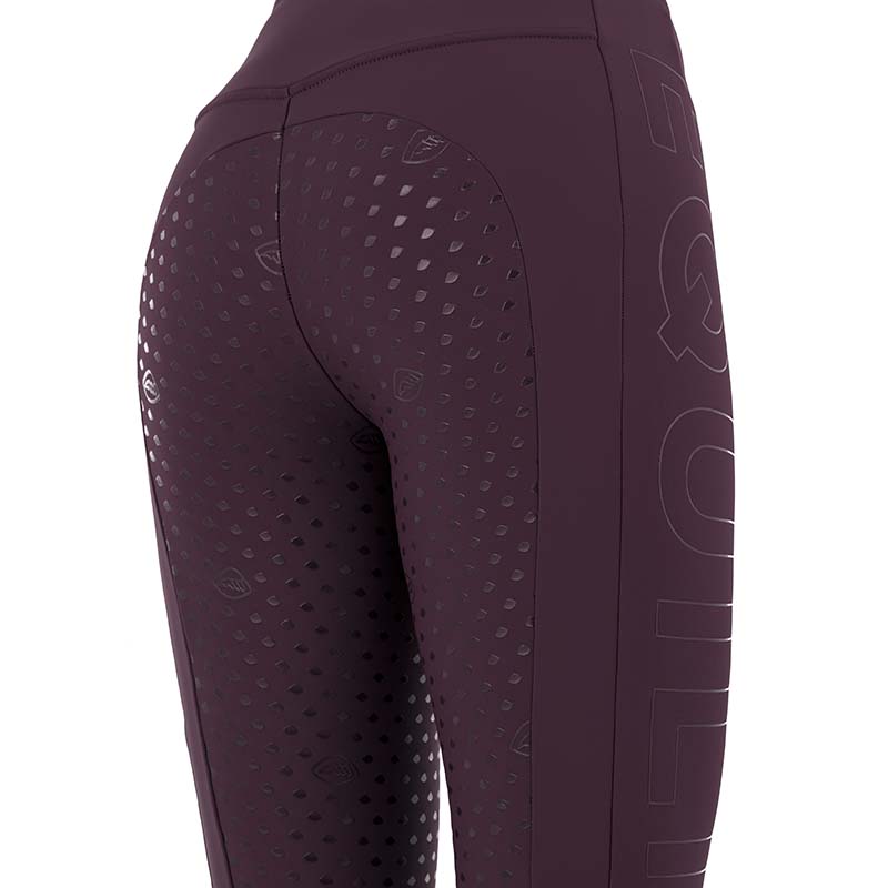 Leggings invernali Equitazione donna Full grip Equiline - interno micropile - 9290