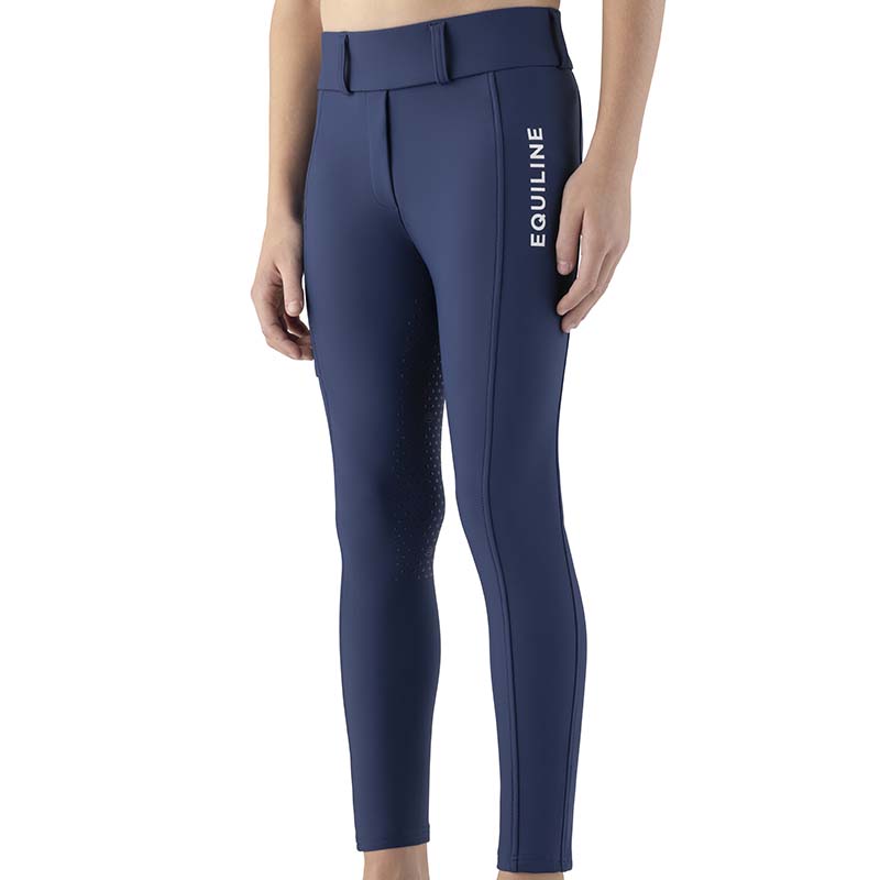 Leggings termici equitazione da Bambina Equiline Full grip - interno in pile - 9226