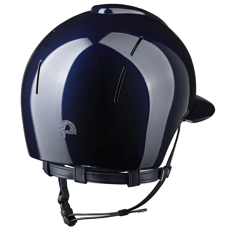 Casco KEP Smart Nova Metal Polish STAR Polo - visiera larga, finitura lucida con tessuto brillante - 3438