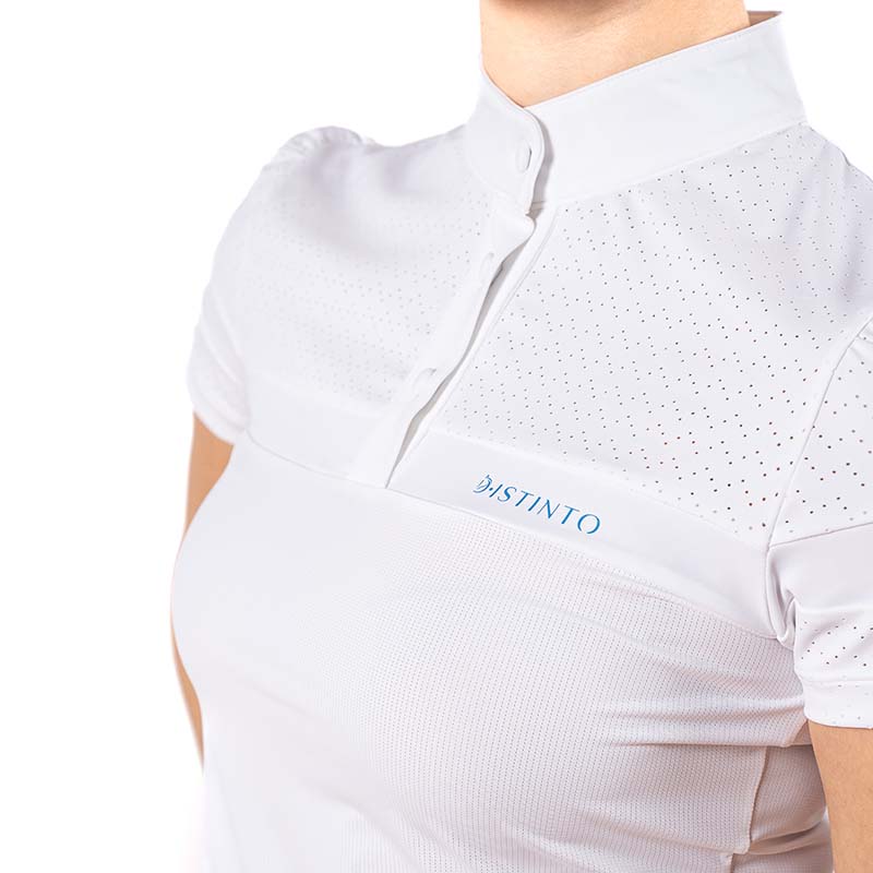 Polo da concorso da donna a maniche corte d-istinto mod. dots - 7477