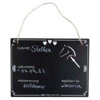 TARGHETTA SCUDERIA per NOME CAVALLINO HOBBY HORSE 