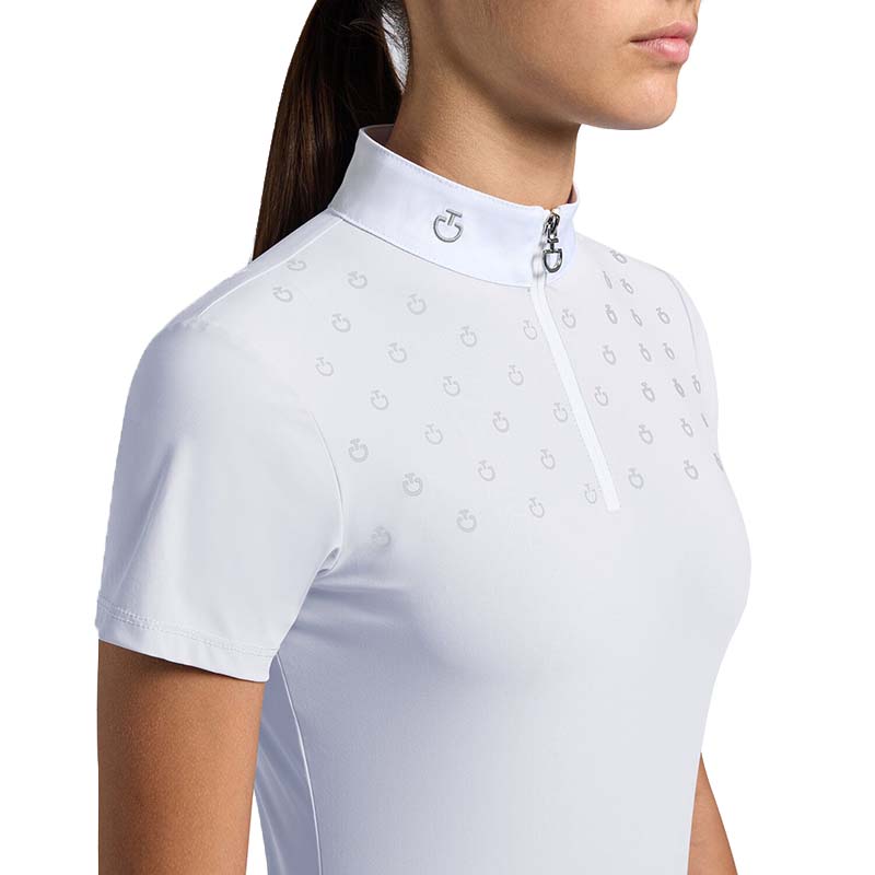 Polo da concorso bambina Cavalleria Toscana con stampa logo
