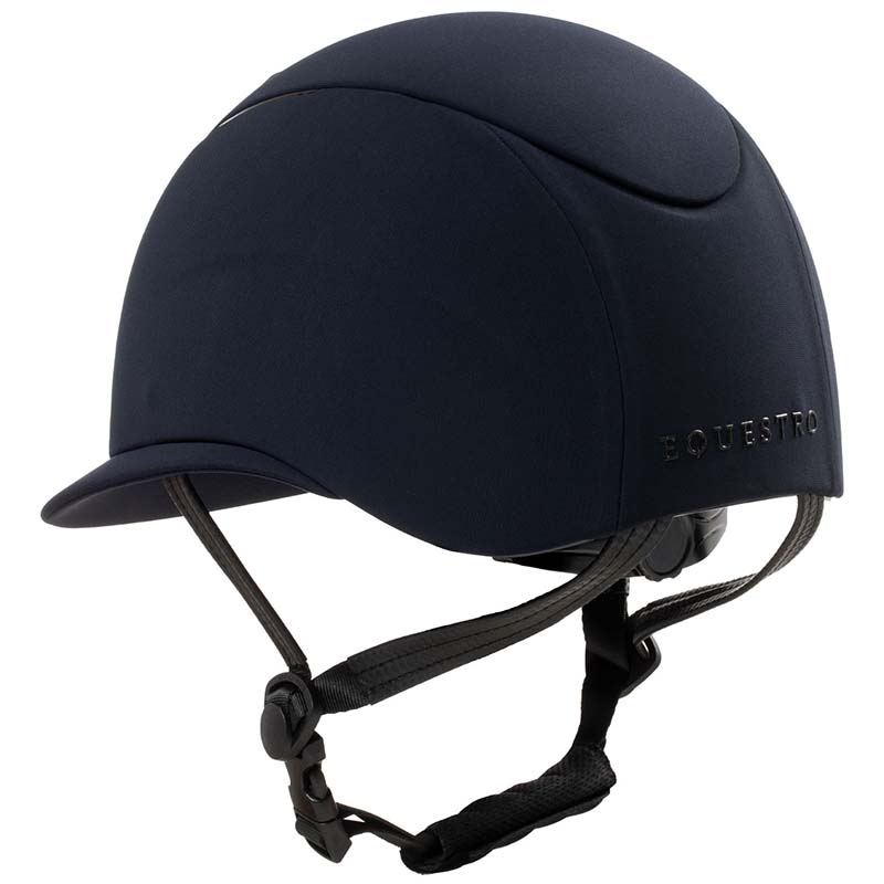 Casco equitazione Equestro logo in rilievo con visiera larga - 3226
