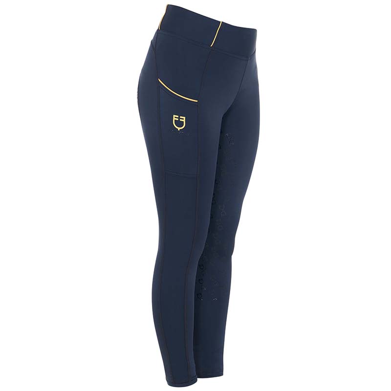 Leggings Invernali Full-Grip Equestro da bambina con fodera in Pile