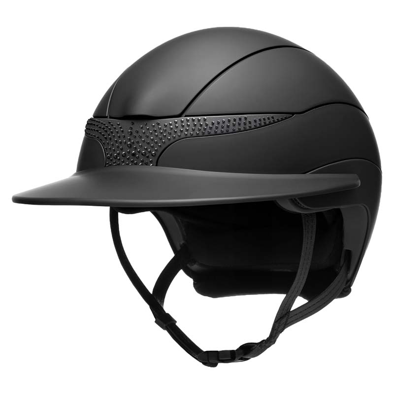 Casco equitazione Equiline XANTO con frontino cristalli - visiera larga - 3303