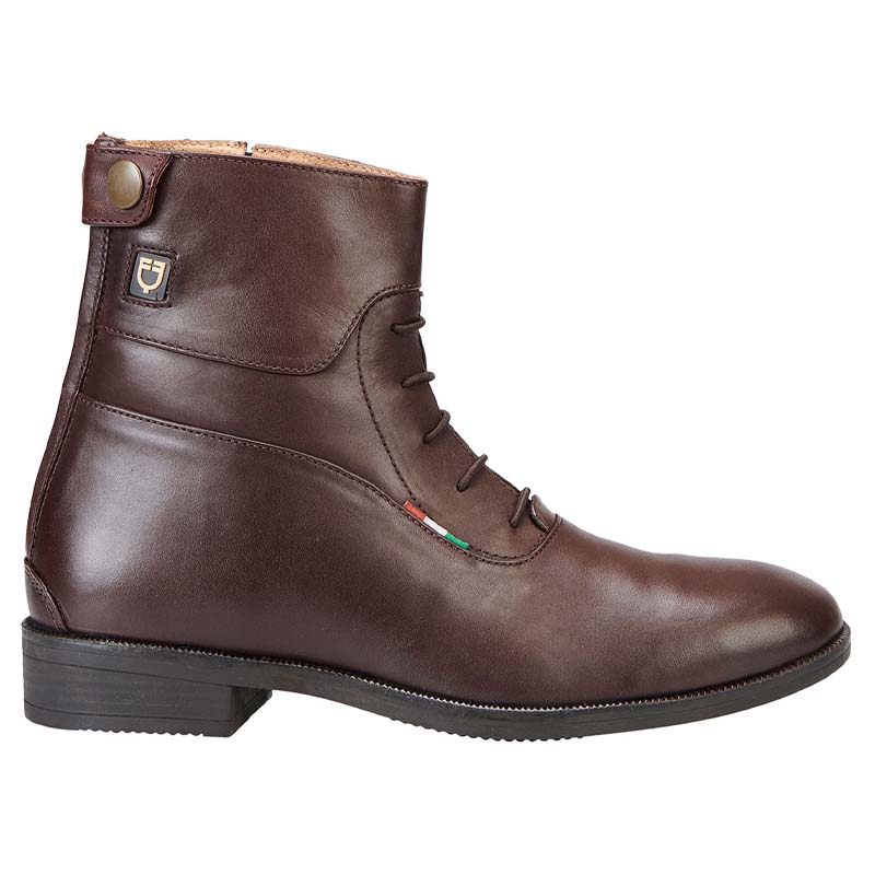 Stivaletto equitazione jodhpur in pelle con cerniera 