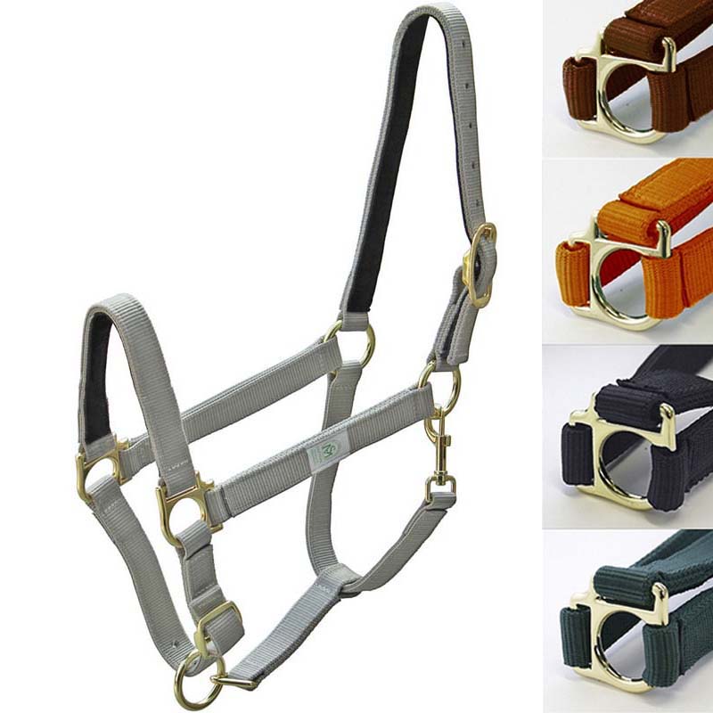 Cavezza sintetica Premium per Cavallo con interno in cuoio - 0315