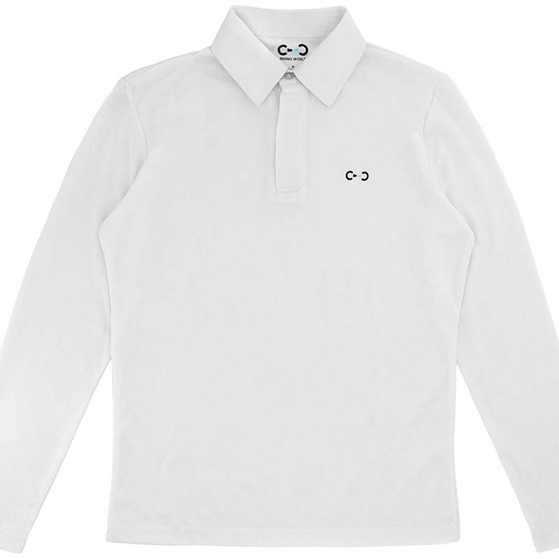 Polo da Concorso per Bambino Equitazione modello Romeo a maniche lunghe