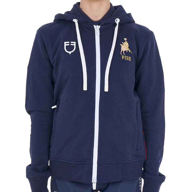 Felpa con cappuccio da bambini equestro x fise