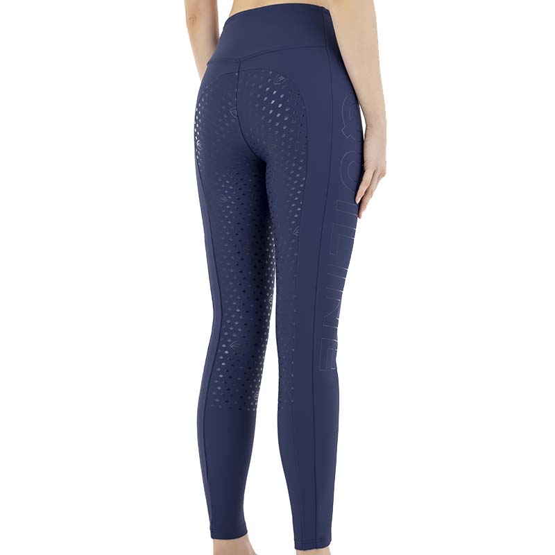 Leggings invernali Equitazione donna Full grip Equiline - interno micropile - 9290