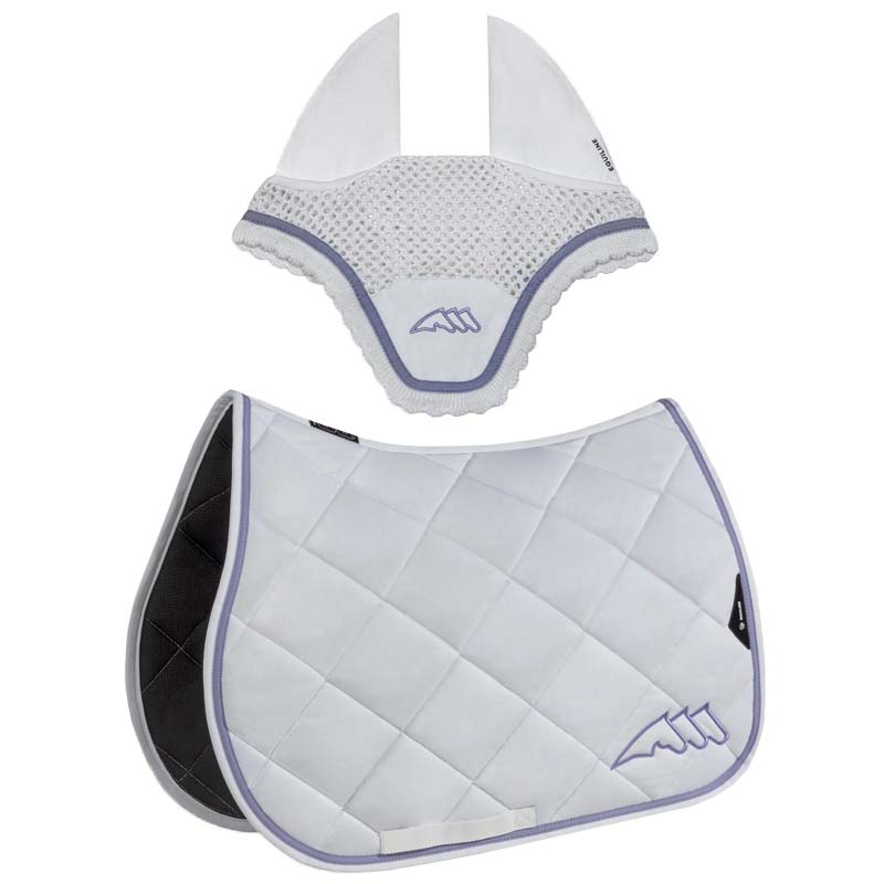 Set sottosella e cuffietta equiline chroma con nastro colorato - 3469