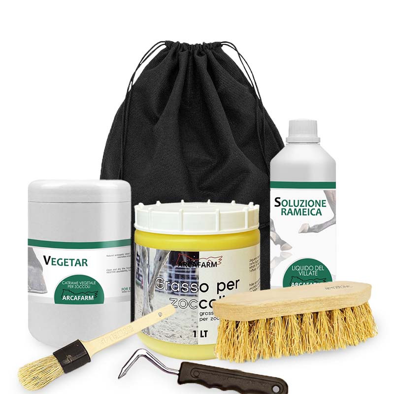 Kit cura zoccoli dei cavalli arcafam 