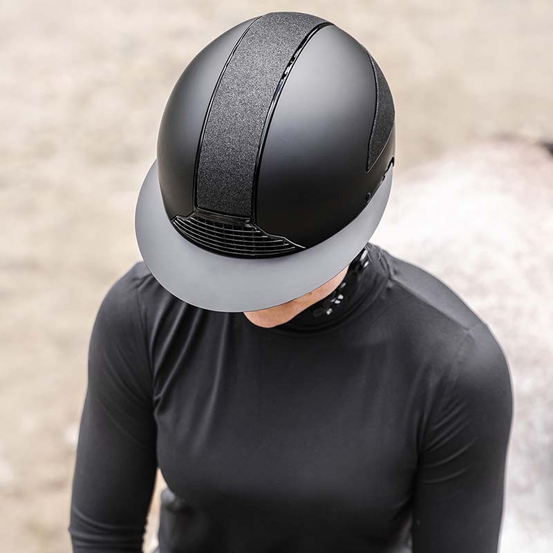 Casco da Equitazione SWING H24 Lady Shine con visiera larga - 3302